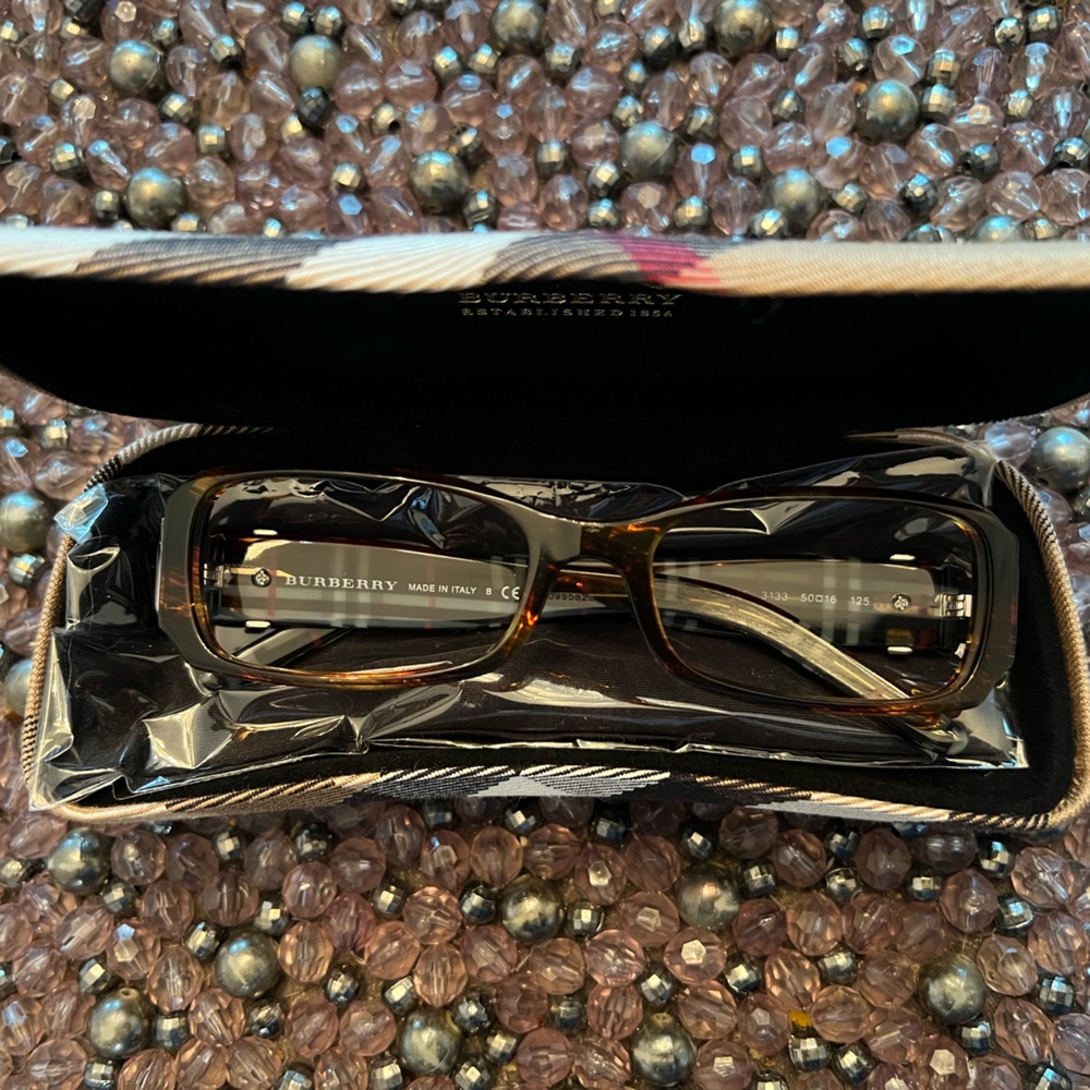 Quiet Power Burberry Brown Tortoise Shell Glasses